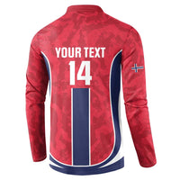 Custom Norway Football Button Sweatshirt 2026 Come On Norge - Wonder Print Shop