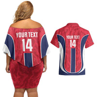 Custom Norway Football Couples Matching Off Shoulder Short Dress and Hawaiian Shirt 2026 Come On Norge - Wonder Print Shop