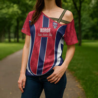 Custom Norway Football Cross Shoulder Shirt 2026 Come On Norge - Wonder Print Shop