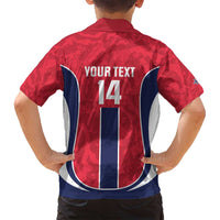 Custom Norway Football Family Matching Long Sleeve Bodycon Dress and Hawaiian Shirt 2026 Come On Norge - Wonder Print Shop