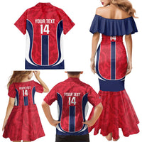 Custom Norway Football Family Matching Mermaid Dress and Hawaiian Shirt 2026 Come On Norge - Wonder Print Shop