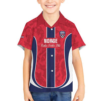 Custom Norway Football Family Matching Off The Shoulder Long Sleeve Dress and Hawaiian Shirt 2026 Come On Norge - Wonder Print Shop
