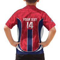 Custom Norway Football Family Matching Off Shoulder Maxi Dress and Hawaiian Shirt 2026 Come On Norge - Wonder Print Shop