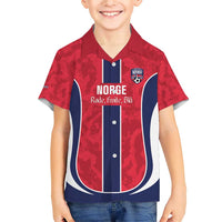 Custom Norway Football Family Matching Short Sleeve Bodycon Dress and Hawaiian Shirt 2026 Come On Norge - Wonder Print Shop