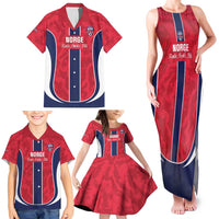 Custom Norway Football Family Matching Tank Maxi Dress and Hawaiian Shirt 2026 Come On Norge - Wonder Print Shop