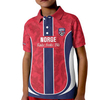 Custom Norway Football Kid Polo Shirt 2026 Come On Norge - Wonder Print Shop