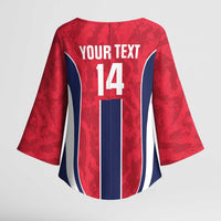 Custom Norway Football Kimono Sleeve Blouse 2026 Come On Norge - Wonder Print Shop
