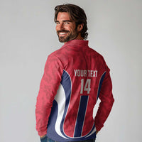 Custom Norway Football Long Sleeve Polo Shirt 2026 Come On Norge - Wonder Print Shop