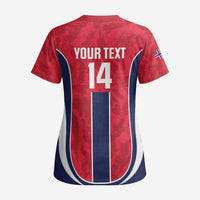 Custom Norway Football Scrub Top 2026 Come On Norge - Wonder Print Shop