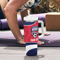 Custom Norway Football Tumbler With Handle 2026 Come On Norge - Wonder Print Shop