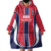 Custom Norway Football Wearable Blanket Hoodie 2026 Come On Norge - Wonder Print Shop