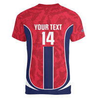 Custom Norway Football Women V-Neck T-Shirt 2026 Come On Norge - Wonder Print Shop