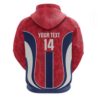 Custom Norway Football Zip Hoodie 2026 Come On Norge - Wonder Print Shop
