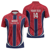 Custom Norway Football Zipper Polo Shirt 2026 Come On Norge - Wonder Print Shop
