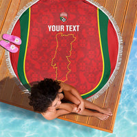 Custom Portugal Football Beach Blanket 2026 Come On Selecao das Quinas - Red - Wonder Print Shop