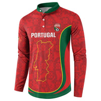 Custom Portugal Football Button Sweatshirt 2026 Come On Selecao das Quinas - Red - Wonder Print Shop