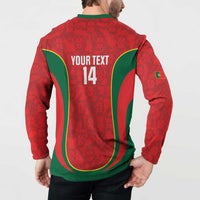 Custom Portugal Football Button Sweatshirt 2026 Come On Selecao das Quinas - Red - Wonder Print Shop