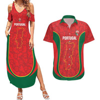 Custom Portugal Football Couples Matching Summer Maxi Dress and Hawaiian Shirt 2026 Come On Selecao das Quinas - Red - Wonder Print Shop