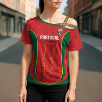 Custom Portugal Football Cross Shoulder Shirt 2026 Come On Selecao das Quinas - Red - Wonder Print Shop