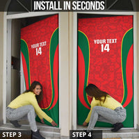 Custom Portugal Football Door Cover 2026 Come On Selecao das Quinas - Red - Wonder Print Shop