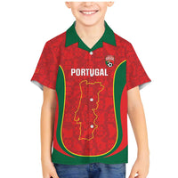 Custom Portugal Football Family Matching Mermaid Dress and Hawaiian Shirt 2026 Come On Selecao das Quinas - Red - Wonder Print Shop