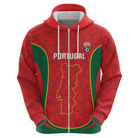 Custom Portugal Football Hoodie 2026 Come On Selecao das Quinas - Red - Wonder Print Shop
