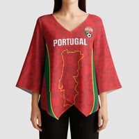 Custom Portugal Football Kimono Sleeve Blouse 2026 Come On Selecao das Quinas - Red - Wonder Print Shop
