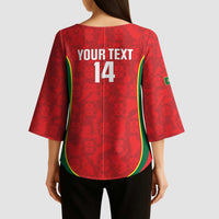 Custom Portugal Football Kimono Sleeve Blouse 2026 Come On Selecao das Quinas - Red - Wonder Print Shop