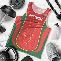 Custom Portugal Football Men Tank Top 2026 Come On Selecao das Quinas - Red - Wonder Print Shop