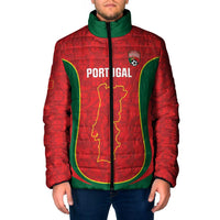 Custom Portugal Football Padded Jacket 2026 Come On Selecao das Quinas - Red - Wonder Print Shop
