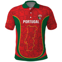 Custom Portugal Football Polo Shirt 2026 Come On Selecao das Quinas - Red - Wonder Print Shop