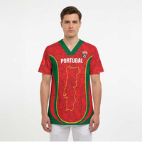 Custom Portugal Football Scrub Top 2026 Come On Selecao das Quinas - Red - Wonder Print Shop
