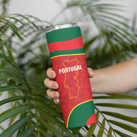 Custom Portugal Football Skinny Tumbler 2026 Come On Selecao das Quinas - Red - Wonder Print Shop