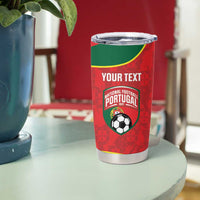 Custom Portugal Football Tumbler Cup 2026 Come On Selecao das Quinas - Red - Wonder Print Shop