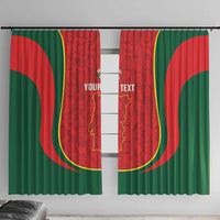 Custom Portugal Football Window Curtain 2026 Come On Selecao das Quinas - Red - Wonder Print Shop