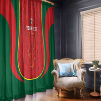 Custom Portugal Football Window Curtain 2026 Come On Selecao das Quinas - Red - Wonder Print Shop