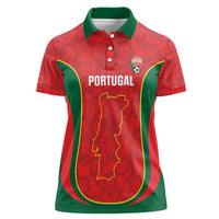 Custom Portugal Football Women Polo Shirt 2026 Come On Selecao das Quinas - Red - Wonder Print Shop