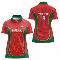 Custom Portugal Football Women Polo Shirt 2026 Come On Selecao das Quinas - Red - Wonder Print Shop