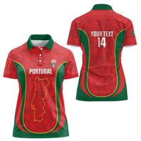 Custom Portugal Football Women Polo Shirt 2026 Come On Selecao das Quinas - Red - Wonder Print Shop
