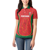 Custom Portugal Football Women Polo Shirt 2026 Come On Selecao das Quinas - Red - Wonder Print Shop