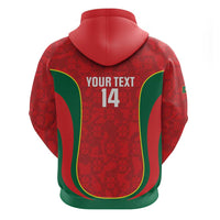 Custom Portugal Football Zip Hoodie 2026 Come On Selecao das Quinas - Red - Wonder Print Shop