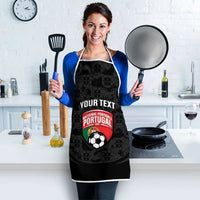 Custom Portugal Football Apron 2026 Come On Selecao das Quinas - Black - Wonder Print Shop