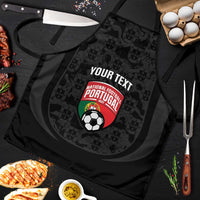 Custom Portugal Football Apron 2026 Come On Selecao das Quinas - Black - Wonder Print Shop