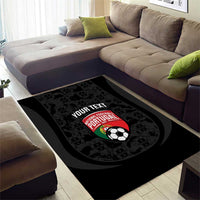 Custom Portugal Football Area Rug 2026 Come On Selecao das Quinas - Black - Wonder Print Shop