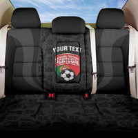Custom Portugal Football Back Car Seat Cover 2026 Come On Selecao das Quinas - Black - Wonder Print Shop