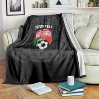 Custom Portugal Football Blanket 2026 Come On Selecao das Quinas - Black - Wonder Print Shop