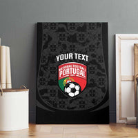 Custom Portugal Football Canvas Wall Art 2026 Come On Selecao das Quinas - Black - Wonder Print Shop