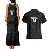 Custom Portugal Football Couples Matching Tank Maxi Dress and Hawaiian Shirt 2026 Come On Selecao das Quinas - Black - Wonder Print Shop
