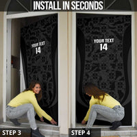 Custom Portugal Football Door Cover 2026 Come On Selecao das Quinas - Black - Wonder Print Shop