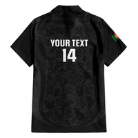 Custom Portugal Football Family Matching Long Sleeve Bodycon Dress and Hawaiian Shirt 2026 Come On Selecao das Quinas - Black - Wonder Print Shop